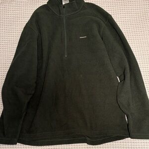 Patagonia Men's Dark Green Quarter-Zip Fleece Pullover